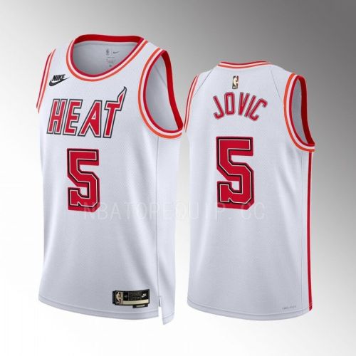 Miami Heat Nikola Jovic 5 2022-23 Classic Edition White Men Jersey Swingman