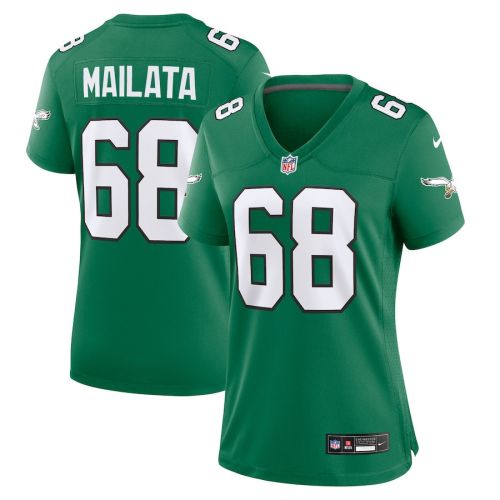 Jordan Mailata 68 Philadelphia Eagles Women Alternate Game Jersey - Kelly Green