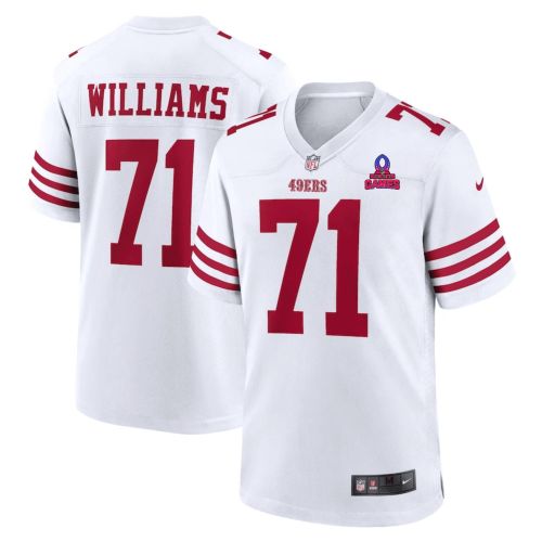 Trent Williams 71 San Francisco 49ers 2024 Pro Bowl Patch Game Men Jersey - White