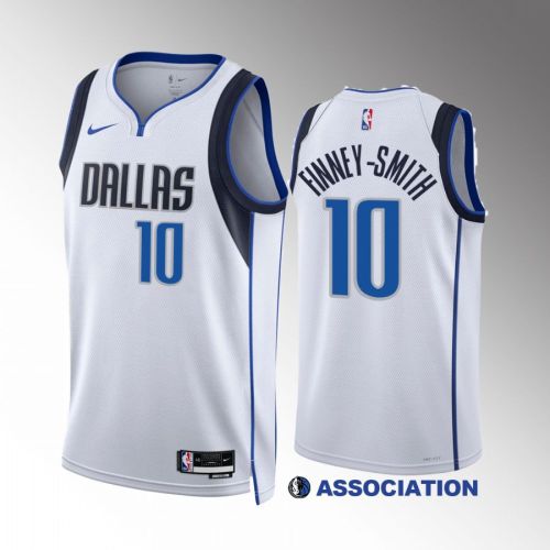 Dorian Finney-Smith 10 2022-23 Dallas Mavericks White Association Edition Jersey Swingman