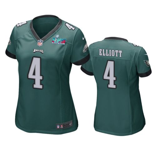 Jake Elliott 4 Philadelphia Eagles Super Bowl LVII Game Jersey - Women Green