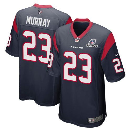 Eric Murray 23 Houston Texans 2023 Playoffs Patch Game Men Jersey - Navy