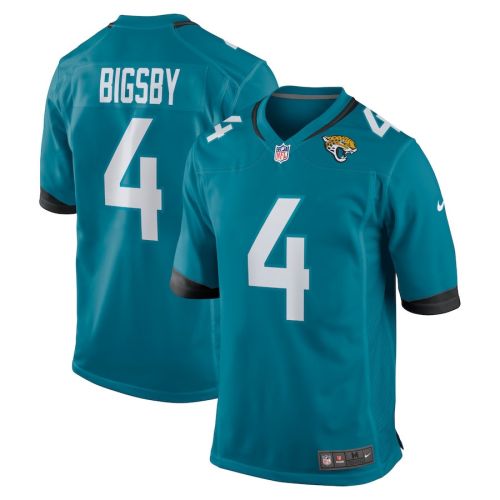 Tank Bigsby 4 Jacksonville Jaguars Men's Game Jersey - Teal