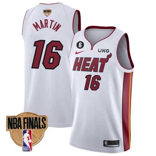 Caleb Martin 16 Miami Heat Final Champions 2023 Swingman Jersey - White