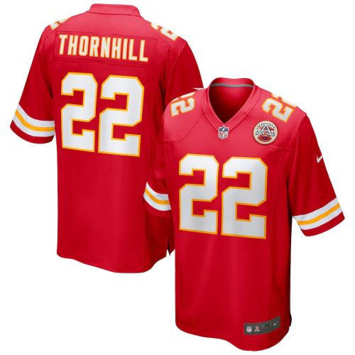 Juan Thornhill 22 Kansas City Chiefs Game Jersey - Red