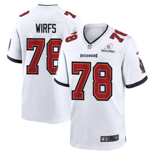 Tristan Wirfs 78 Tampa Bay Buccaneers 2024 Divisional Patch Game Men Jersey - White