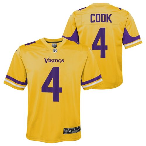 Dalvin Cook 4 Minnesota Vikings YOUTH Team Inverted Game Jersey - Gold