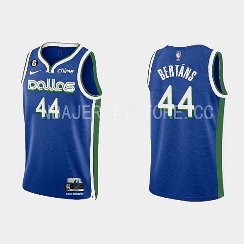 Dallas Mavericks 44 Davis Bertans 2022-23 City Edition Royal Men Jersey