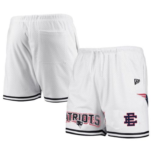 New England Patriots Team White Mesh Shorts - Men