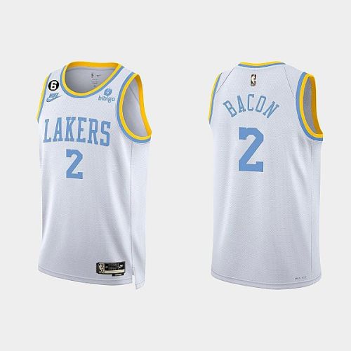 Los Angeles Lakers Dwayne Bacon 2 2022-23 Classic Edition White Men Jersey