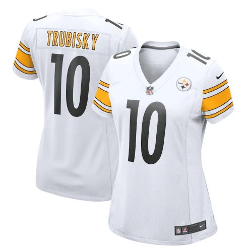 Mitchell Trubisky 10 Pittsburgh Steelers Women's Game Player Jersey - White