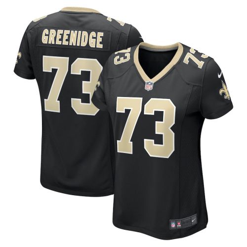 Ethan Greenidge 73 New Orleans Saints Women's Game Jersey - Black