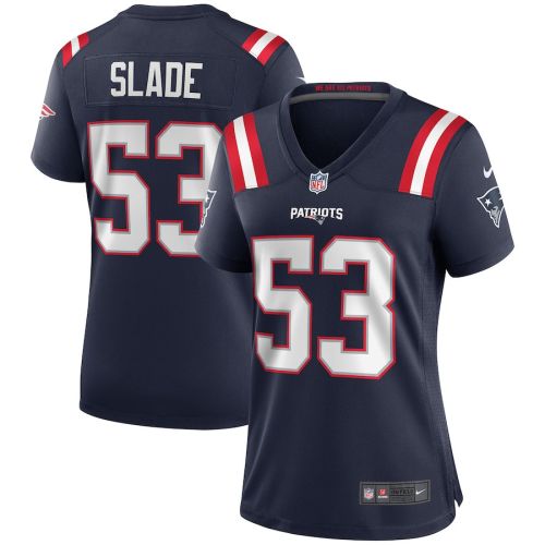 Chris Slade 53 New England Patriots Women Game Retired Jersey - Navy