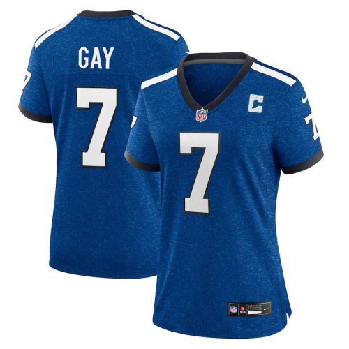 Matt Gay 7 Indianapolis Colts Indiana Nights Alternate Game Women Jersey - Royal