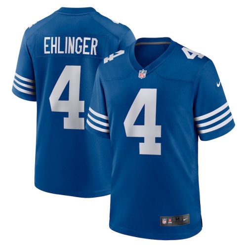 Sam Ehlinger 4 Indianapolis Colts Game Player Jersey - Blue