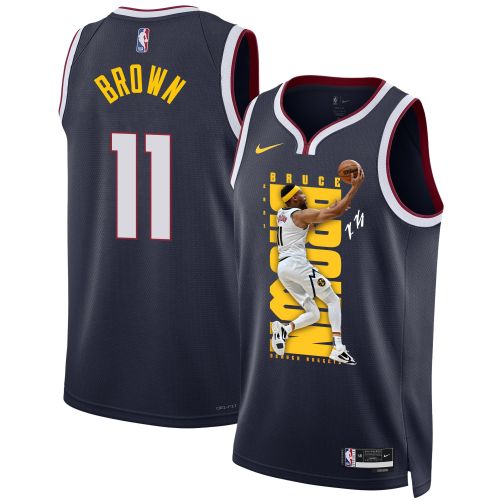 Bruce Brown 11 Denver Nuggets Playing Style 2023 NBA Champions Swingman Jersey - Black