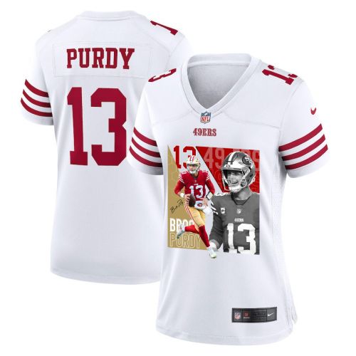 Brock Purdy 13 San Francisco 49ers The Son of Steel Women Game Jersey - White