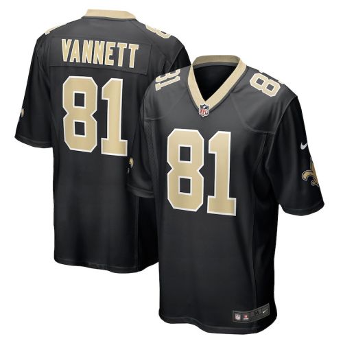 Nick Vannett 81 New Orleans Saints Men Game Jersey - Black