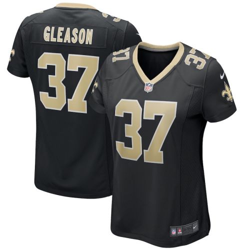 Steve Gleason 37 New Orleans Saints Women Game Retired Jersey - Black