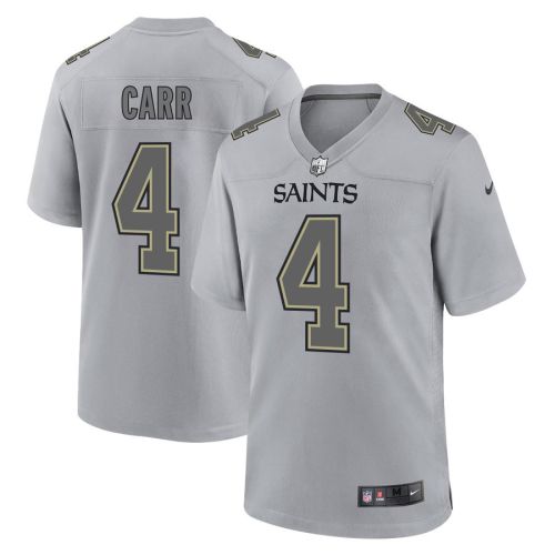 Derek Carr 4 New Orleans Saints Men Atmosphere Fashion Game Jersey - Gray