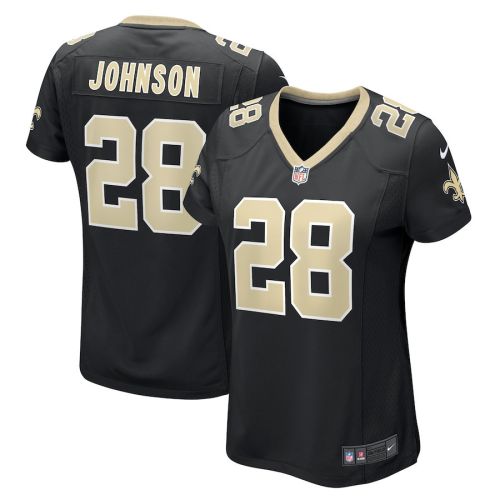 Lonnie Johnson 28 New Orleans Saints Women's Game Jersey - Black