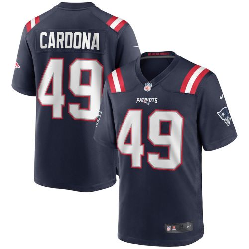 Joe Cardona 49 New England Patriots Men Game Jersey - Navy