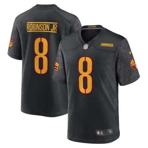 Brian Robinson Jr. 8 Washington Commanders Alternate Men Game Jersey - Black