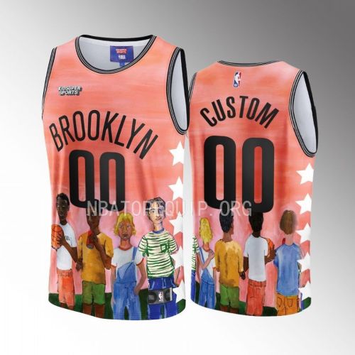 Custom Brooklyn Nets NBA & KidSuper Studios Unisex Hometown Jersey