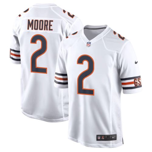 D.J. Moore 2 Chicago Bears Game Men Jersey - White