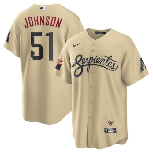 Randy Johnson 51 Arizona Diamondbacks City Connect Player Jersey - Sand