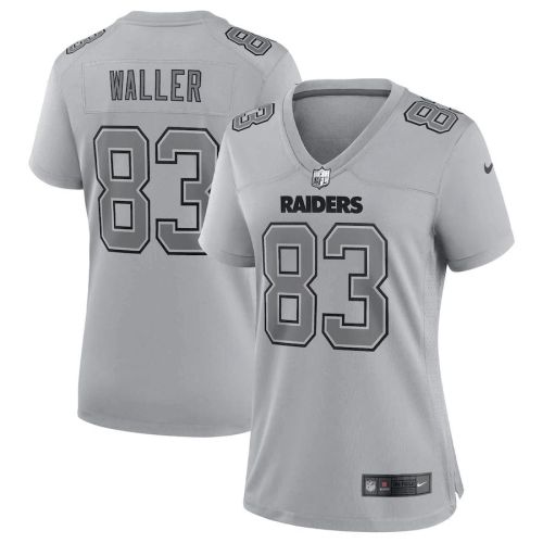 Darren Waller 83 Las Vegas Raiders Women's Atmosphere Fashion Game Jersey - Gray