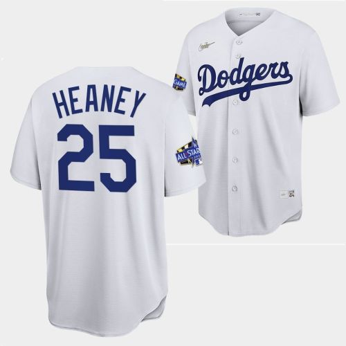 Los Angeles Dodgers Andrew Heaney White Jersey 25 2022-23 All-Star Uniform