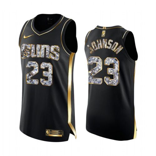 Phoenix Suns Cameron Johnson 23 Black Diamond Limited Edition Jersey 2022 NBA Playoffs