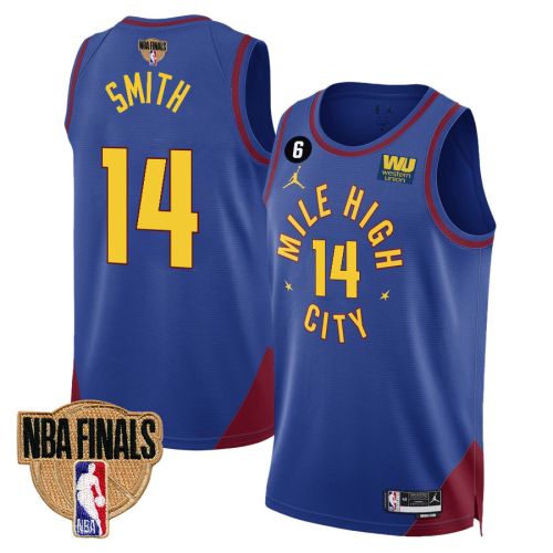 Ish Smith 14 Denver Nuggets Final Champions 2023 Swingman Jersey - Blue