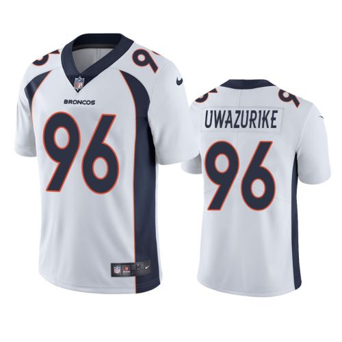 Eyioma Uwazurike 96 Denver Broncos White Vapor Limited Jersey