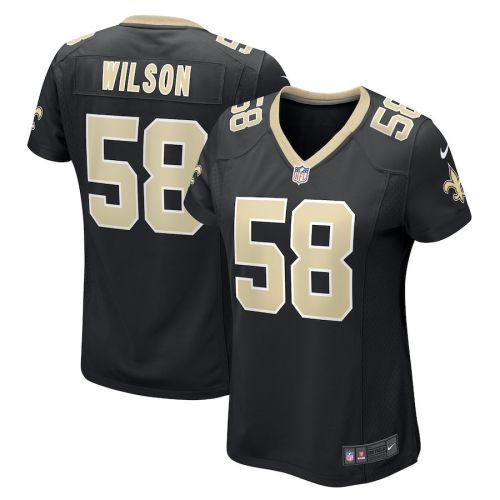 Eric Wilson 58 New Orleans Saints Women Game Jersey - Black