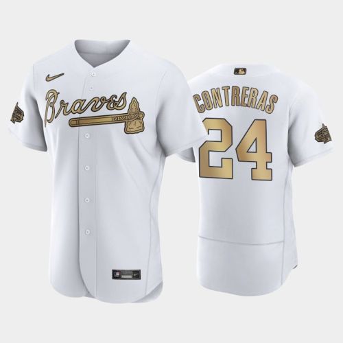 Atlanta Braves 24 William Contreras 2022-23 All-Star Game White Jersey