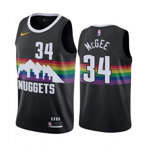 Men's Javale Mcgee Denver Nuggets Black City Edition Swingman Jersey