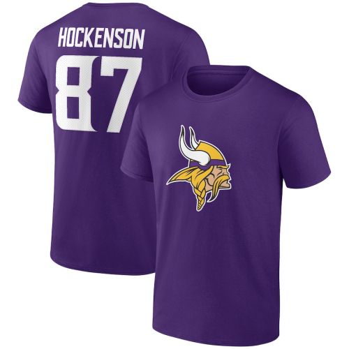 T.J. Hockenson 87 Minnesota Vikings Unisex T-Shirt - Purple