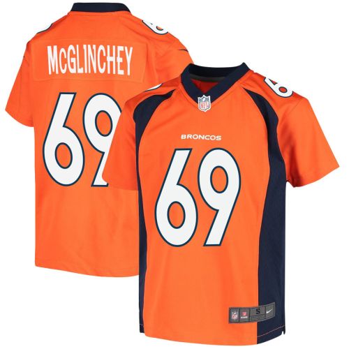 Mike McGlinchey 69 Denver Broncos Youth Game Jersey - Orange