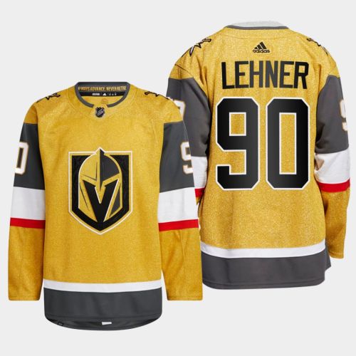 Robin Lehner 90 Vegas Golden Knights Gold Jersey 2023 Home