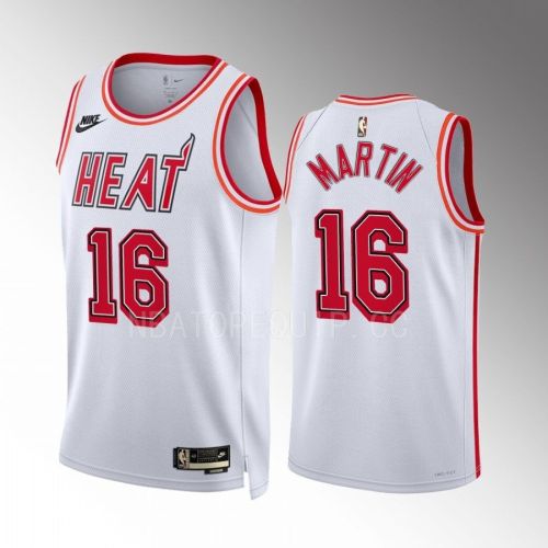 Miami Heat Caleb Martin 16 2022-23 Classic Edition White Men Jersey Swingman