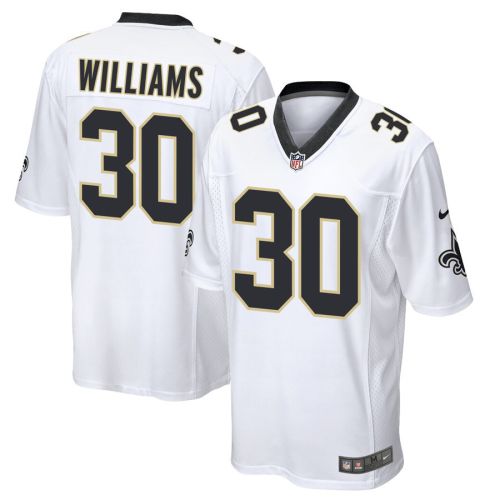 Jamaal Williams 30 New Orleans Saints Men Game Jersey - White