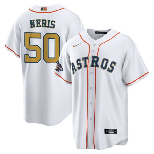 Hector Neris 50 Houston Astros 2023 Men Jersey - White/Gold