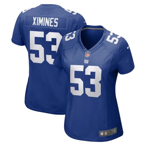 Oshane Ximines 53 New York Giants Women Game Jersey - Royal