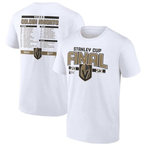 Vegas Golden Knights 2023 Stanley Cup Final Roster T-Shirt - White