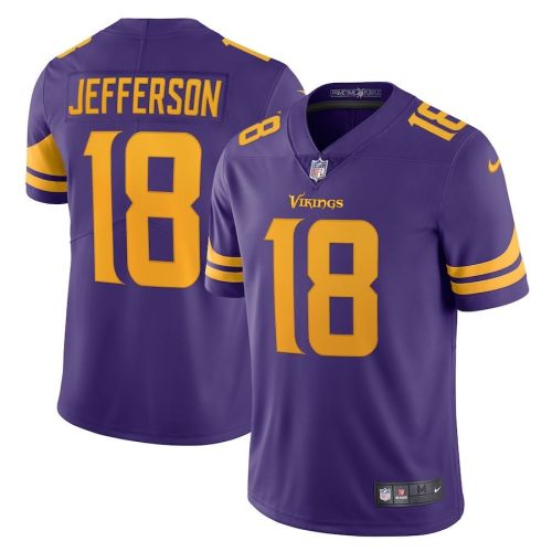 Justin Jefferson 18 Minnesota Vikings Alternate Vapor Limited Jersey - Purple