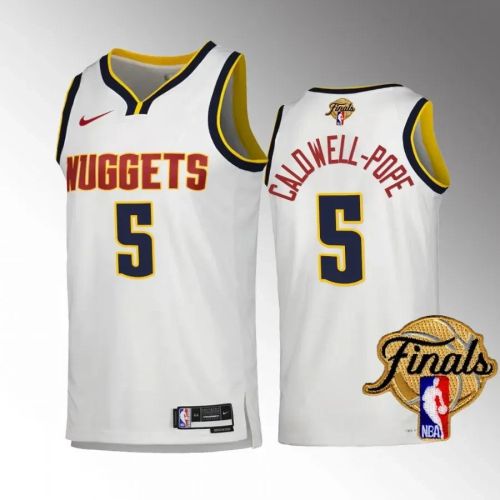 Kentavious Caldwell-Pope 5 Denver Nuggets 2023 NBA Finals Champions Edition Jersey - White