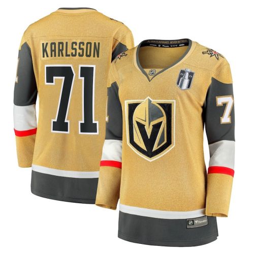 William Karlsson 71 Vegas Golden Knights Women's 2023 Stanley Cup Final Home Breakaway Player Jersey - Gold