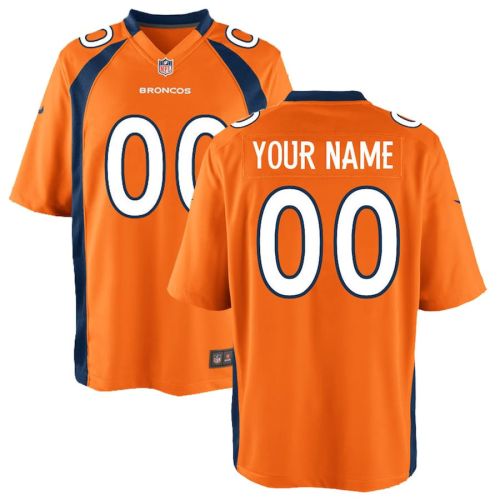 Denver Broncos Custom YOUTH Game Jersey - Orange